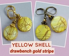 YELLOW SHELL drawbench leverback GP or bronze CHOOSE XX