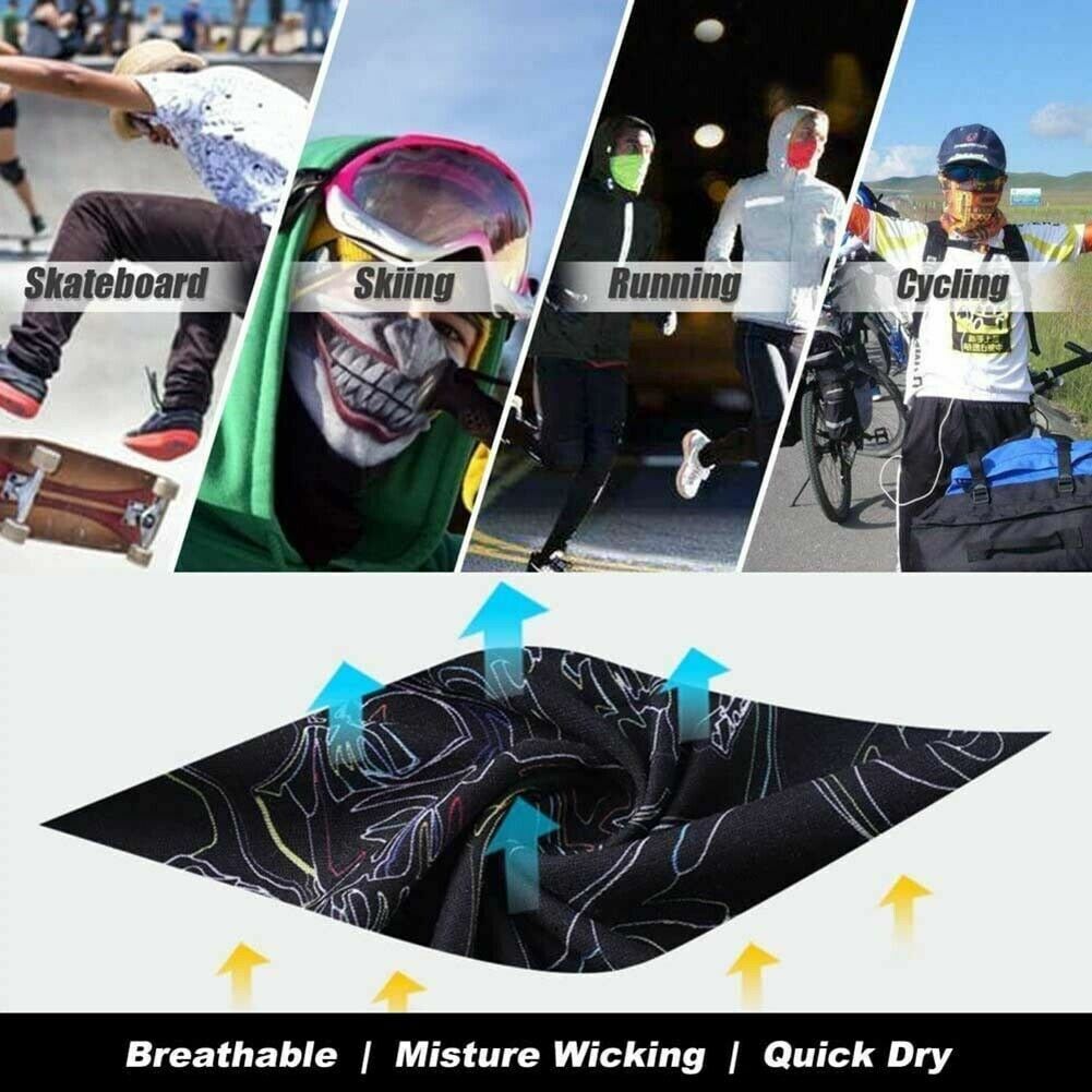 Ghost Mask Skull Balaclava, Cycling Skateboard Warmer