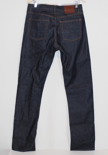 GUSTIN NEW #235 Fleece Backed Raw Denim Dark Indigo USA Sz 34 Straight - Picture 3 of 11