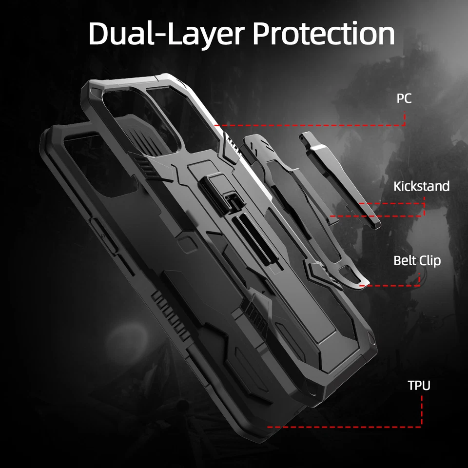 Mini Funda Magnética Antigolpes Cinturón Protector Pantalla Para iPhone 15 14 Plus 13 Foto 3 de 4