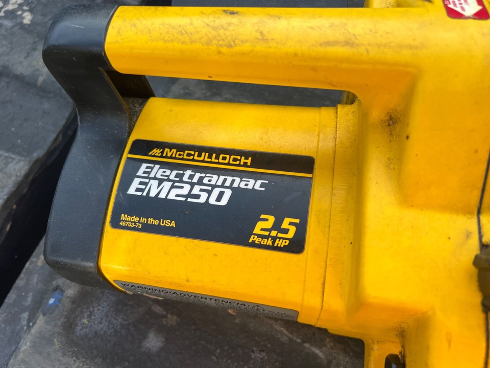 McCulloch Electramac 14" Chain Saw EM250-14 2.5 Peak HP | eBay