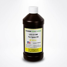 LED UV Curable YELLOW Ink 500ml for Epson L800 i3200 DX5 XP600 heads MADE IN US