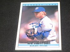 PATT HENTGEN BLUE JAYS STAR LEGEND HAND SIGNED AUTOGRAPHED AUTHENTIC CARD COA