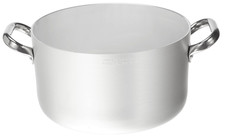 Pentole Agnelli Casseruola Alta Con 2 Maniglie, Alluminio Professionale, Diametr