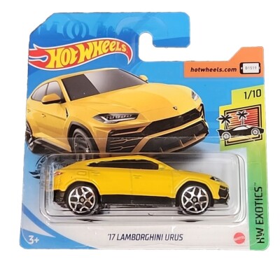 Hot Wheels 17 Lamborghini Urus HW Exotic 1/10 Short Card 213/250 Yellow 