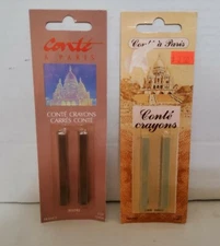 Conte A Paris 2 Sketching Crayons 2 Packs Grey 2358 Bistre 2354 Art Supplies  