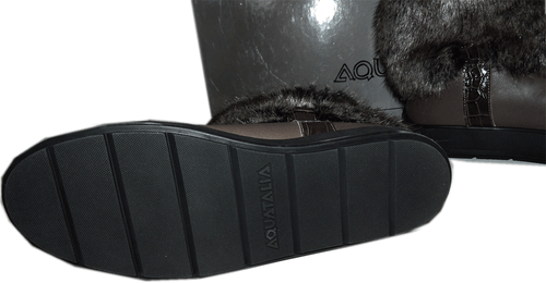 Aquatalia Ankle Boots Kamila Faux Fur Trim Weatherproof Fur Lined Booties  8.5 - Picture 8 of 9