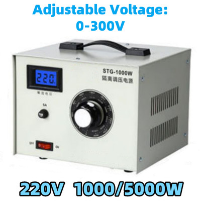 220V Input 0-300V Output 1000W/5000W AC Variable Voltage Regulator Power supply