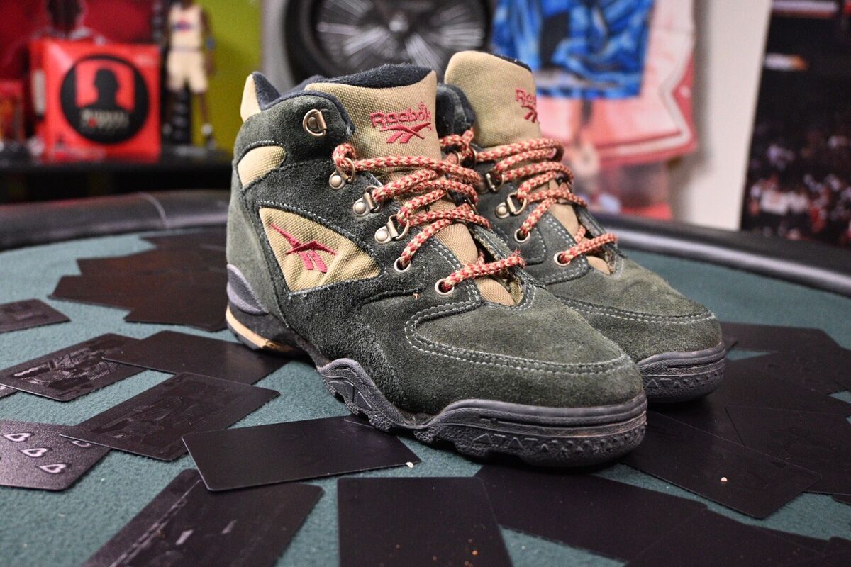 90's Reebok Hiking Boots (Sz 8W / 6.5M) Forrest Green, Biege 90's Reebok Hiking Boots (Sz 8W / 6.5M) Forrest Green, Biege