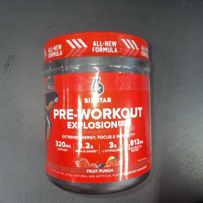 Pre-Workout Explosion 2.0, Fruit Punch, 9.52 oz, EXP 11/2025 BUY MORE & SAVE!!