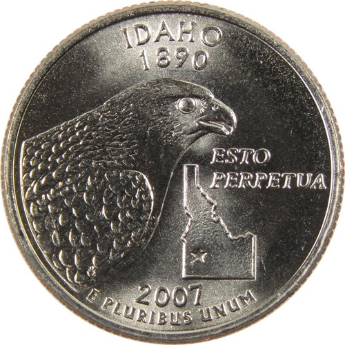 2007 D Idaho Quarter BU Uncirculated Clad 25c Coin