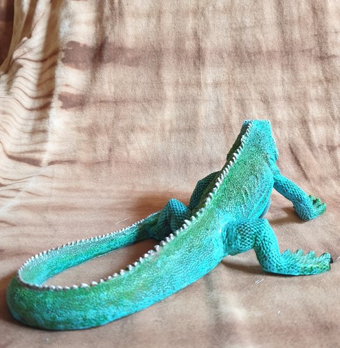 Grüner Leguan, Waran, Echse, Eidechse, Deko Figur 24cm "Toller Hingucker" - Bild 4 von 7
