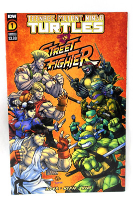 Teenage Mutant Ninja Turtles vs Street Fighter #1 Ariel Medel Variant IDW F-/F
