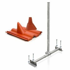 PremiumX Dachsparrenhalter 60mm Mast SAT Aufd...