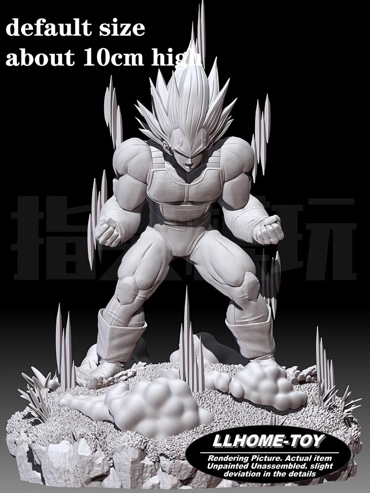 Anime Vegeta Battle Angry Break Out Resina Impresión 3D GK Kit Figura Modelo Sin Pintar