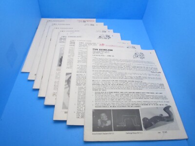 lot of 8 Two Chiselers tool sale catalogs good reference Stanley planes & more