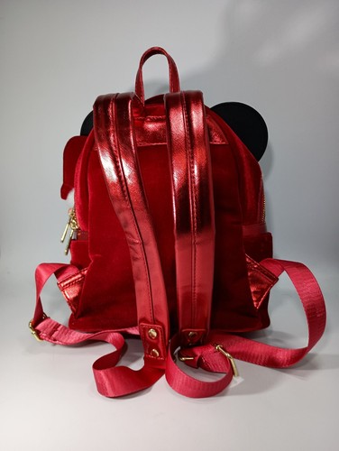 Disney Parks Christmas Santa Mickey Mouse Mini Backpack - Red Loungefly 2019 - Picture 3 of 9
