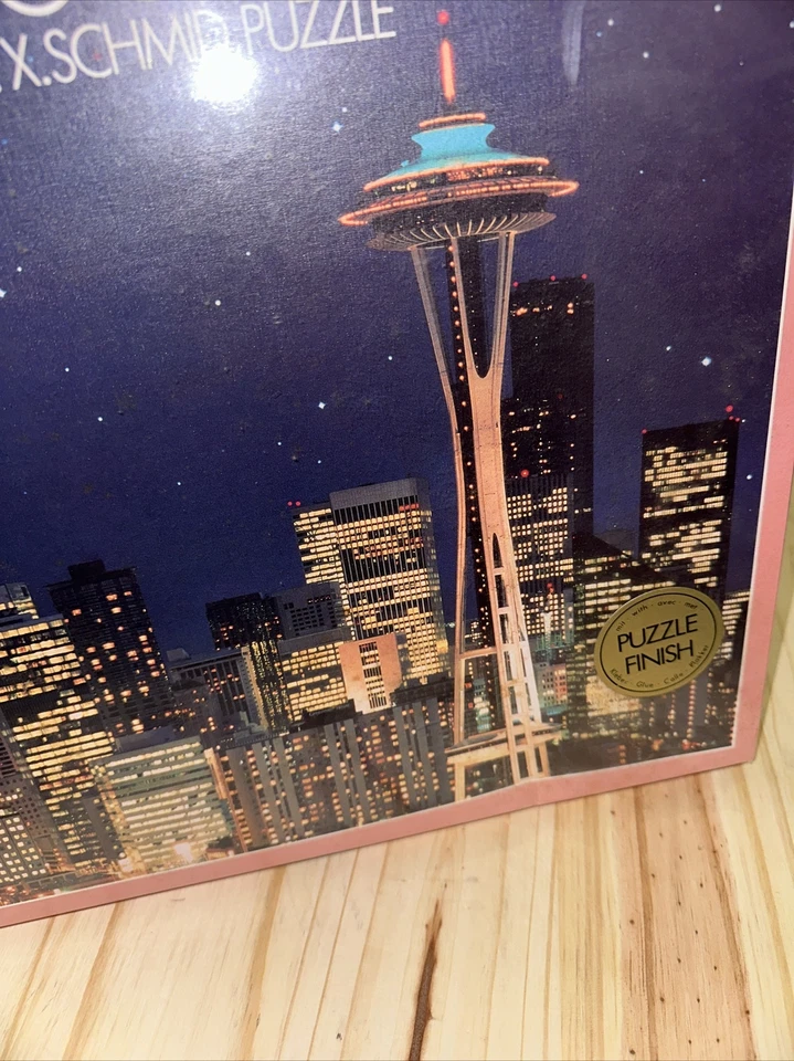 NEW Rare Seattle Jigsaw Puzzle FX Schmid 600 Pieces NEW - SEALED 97838.2 - Image 2 of 4