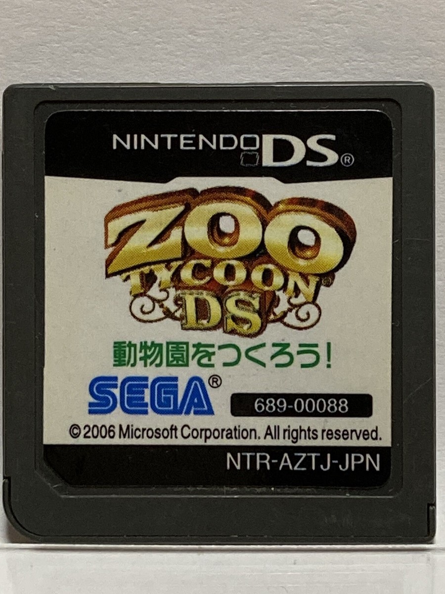 Nintendo DS Zoo Tycoon Japanese Simulation games SEGA NDS Nintendo DS Zoo Tycoon Japanese Simulation games SEGA NDS