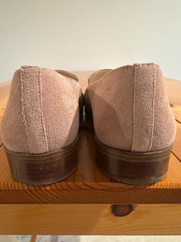 Sole Society Women's Jessica Taupe Beige Suede Leather Penny Loafers 8.5M Flats - Picture 8 of 9