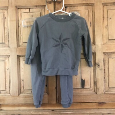 Iglo + Indi Boy's Size 12 - 18 Months Two Piece Set Sweater Pants Toddler Star