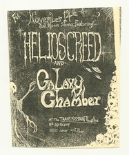 VTG Flyer GOTH ROCK INDUSTRIAL Helios Creed GALAXY CHAMBER SAN FRANCISCO 90&rsquo;s