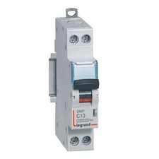 Disjoncteur Legrand dnx³ 4500 6ka - vis/vis - 1P+N 230v~ 10A - courbe C