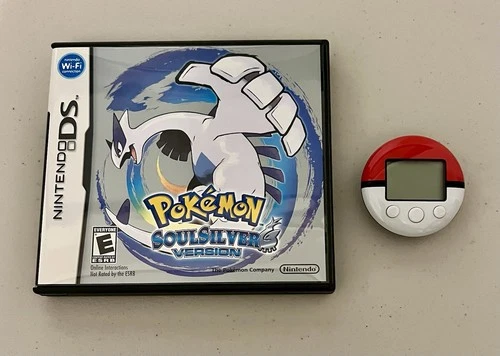 Pokemon Soulsilver (Nintendo DS) Complete Authentic Manuals with Pokewalker!