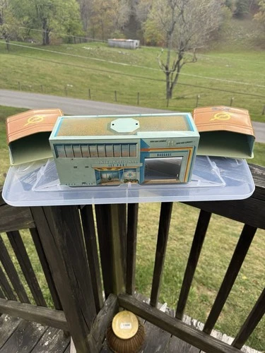 Marx International Jet Port Tin Airport Terminal & 2 Hangars Vintage Set