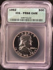 1962 Franklin Half Dollar PR68 CAM ICG