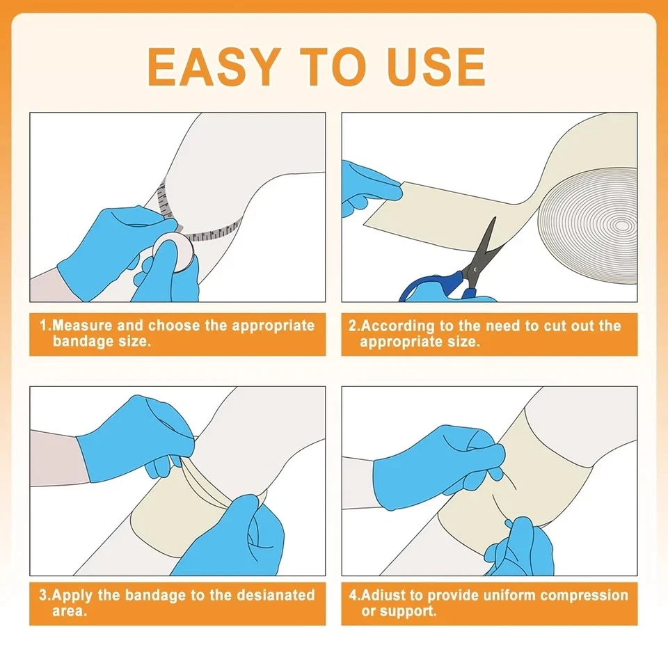 Elasticated Tubular Support Bandage 3.5" X 11 Yd (Size E), Soft Stockinette Tubi - Image 3 of 4