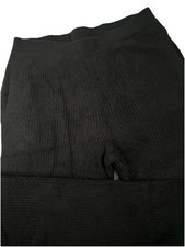 Barefoot Dreams Cozy Chic Lite Welt Pocket Ribbed Pant Size Small Tall NWT Black