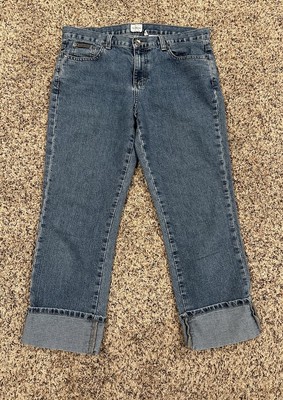 VTG Calvin Klein Jeans Womens 8 Blue Boot Cut Mid Rise Double Stone Wash 90s Y2K