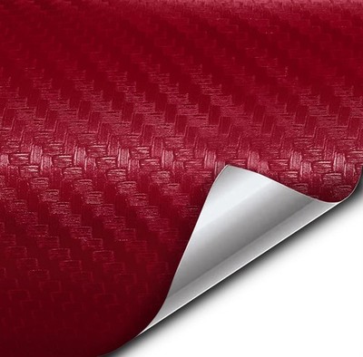 VViViD XPO Burgundy Dry Carbon Fiber 1ftx 5ft Vinyl Wrap Roll with Air Releas...