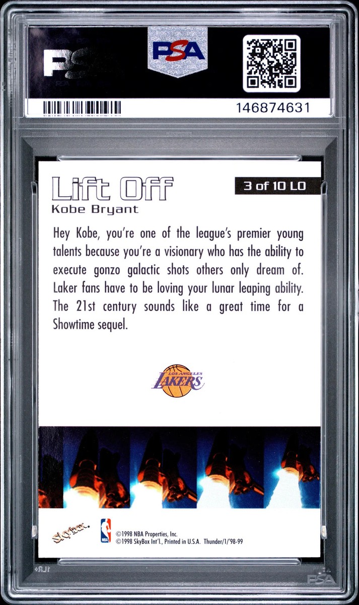 その他 1998-99 Skybox Thunder Liftoff KOBE 1998-99 Skybox Thunder - Lift Off Kobe Bryant #3 LO for sale