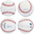 NY Yankees Core 4 Jeter, Rivera, Posada, Pettit Signed Baseball Beckett LOA Four