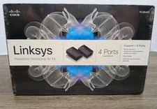 SEALED Cisco Linksys PLSK400 Powerline AV 4-Port Up To 200Mbps Fast Ethernet Kit