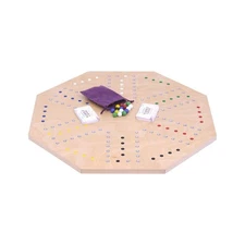 AmishToyBox.com Marble Chase (Cards N' Marbles) Wooden Game Set -...