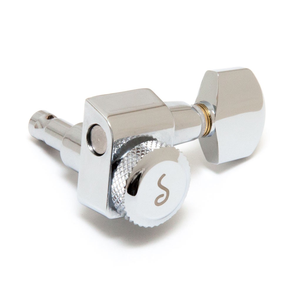 Schaller Original F-Series Locking Tuners 6 In-Line Right Handed Pin Mount (Chr…