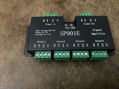SP901E LED Pixel Strip Amplifier Signal Data SPI Repeater for WS2801 WS2811