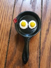 VTG Neal Slide Skillet w Eggs Boy Scout Camp Cooking Neckerchief 3.5