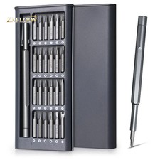 25-in-1 Magnetic Precision Screwdriver Set - Hex Flat Bits for Phones PC