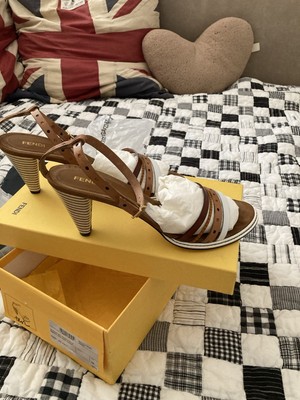 EUC Fendi Sandals.Tan With Detailing On Multiple Straps, Just Worn Once. Size 40