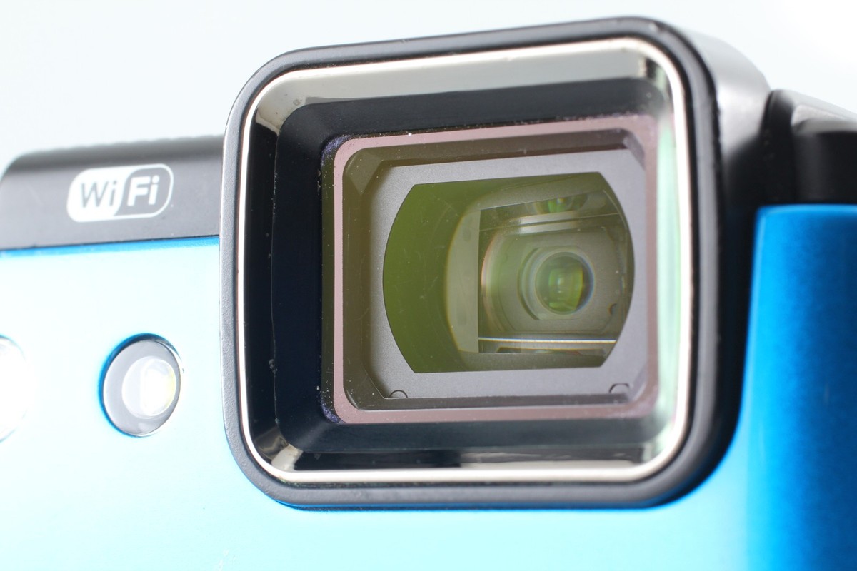 Exc+5] Nikon COOLPIX AW130 16.0MP 5x Zoom Digital Camera Blue From