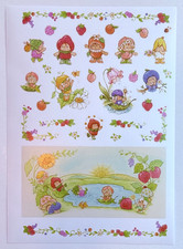 TCFC 🍓 Strawberry Shortcake 🍓 Sticker Sheet Scrapbook Card Making Babies Fruit
