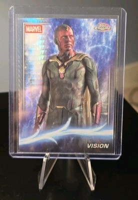 2025 Topps Chrome Marvel Studios Prism Refractor Vision (J.A.R.V.I.S) #55