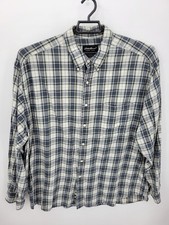 Eddie Bauer Shirt Mens XXL 2XL Plaid Lightweight Flannel Button Up Long Sleeve