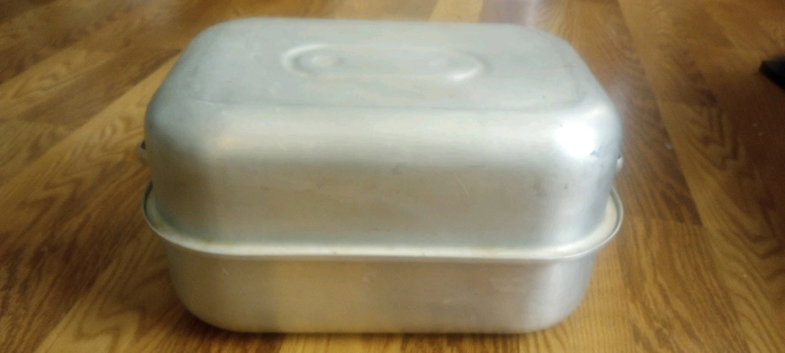Vtg 15" 2pc ROYAL CHEF Aluminum Roaster Roasting Pan w/ Lid