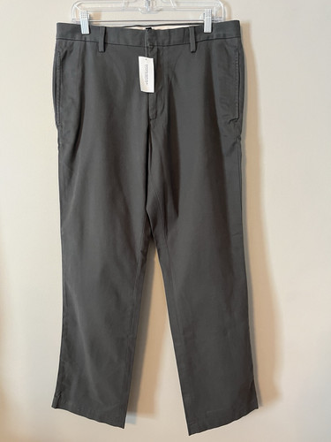 Nuovo! Pantalone chino Banana Republic Gavin uomo taglia dritta 32X30 grigio nuovo con etichetta - Foto 1 di 14