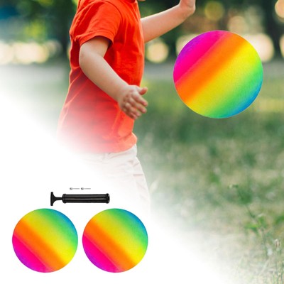 2Pcs Jumping Balls 8inch Inflatable Bouncy Balls for Games Indoor Playground